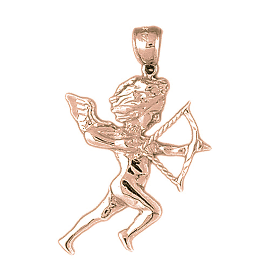 10K, 14K or 18K Gold Angel Pendant