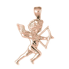 10K, 14K or 18K Gold Angel Pendant