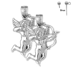 14K or 18K Gold Angel Earrings