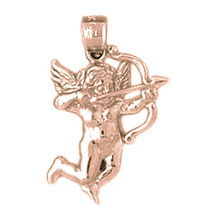 10K, 14K or 18K Gold Angel Pendant