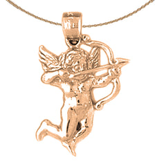 10K, 14K or 18K Gold Angel Pendant