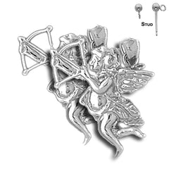 14K or 18K Gold Angel Earrings