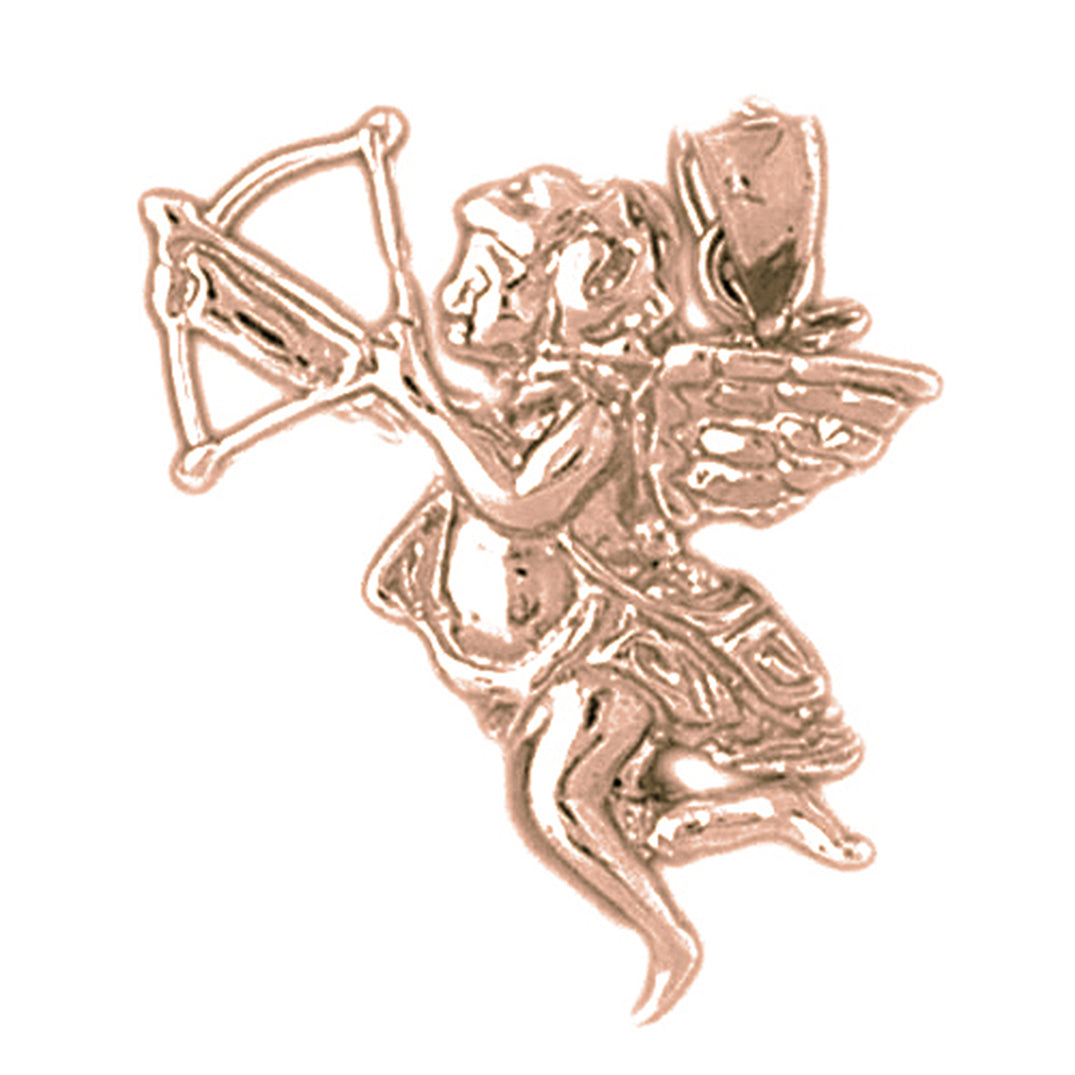 10K, 14K or 18K Gold Angel Pendant