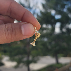 10K, 14K or 18K Gold Communion Cup Pendant