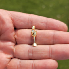 Colgante de Copa de Comunión de Oro de 10K, 14K o 18K