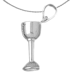 Colgante de Copa de Comunión de Oro de 10K, 14K o 18K