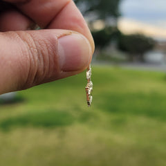 10K, 14K or 18K Gold Cross and Crown Pendant