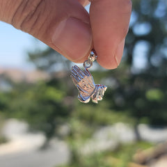 14K or 18K Gold Praying Hands Pendant