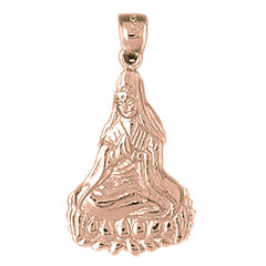 10K, 14K or 18K Gold Buddha Pendant