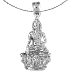 10K, 14K or 18K Gold Buddha Pendant