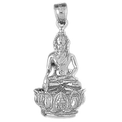 10K, 14K or 18K Gold Buddha Pendant