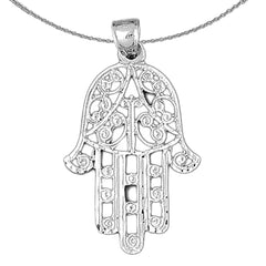 10K, 14K or 18K Gold Hamsa Pendant