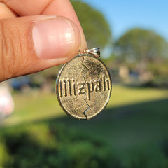 10K, 14K or 18K Gold Breakable Round Mizpah Pendant