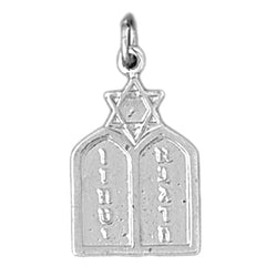 14K or 18K Gold Ten Commandments Pendant