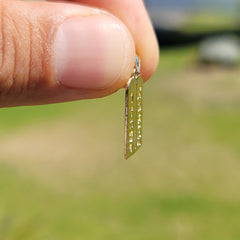 14K or 18K Gold Ten Commandments Pendant