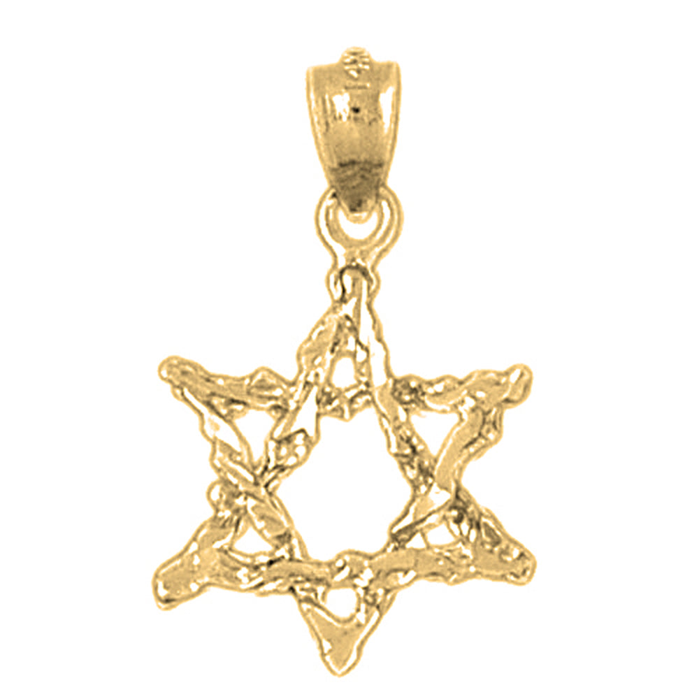 14K or 18K Gold Star of David Pendant