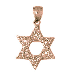 14K or 18K Gold Star of David Pendant