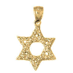 14K or 18K Gold Star of David Pendant