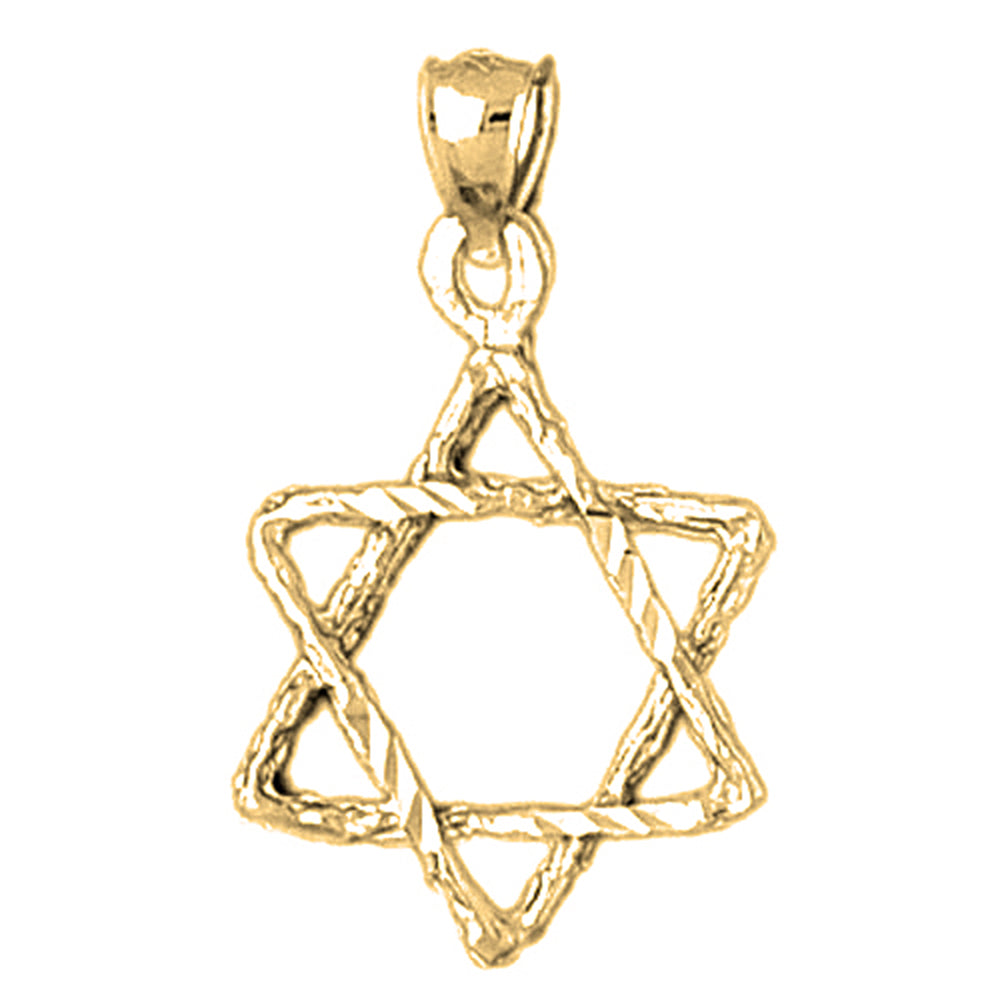 14K or 18K Gold Star of David Pendant