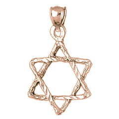 14K or 18K Gold Star of David Pendant