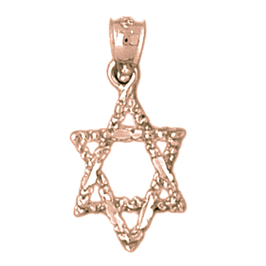 14K or 18K Gold Star of David Pendant