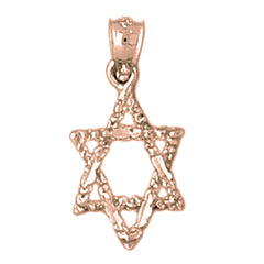 14K or 18K Gold Star of David Pendant