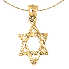 14K or 18K Gold Star of David Pendant