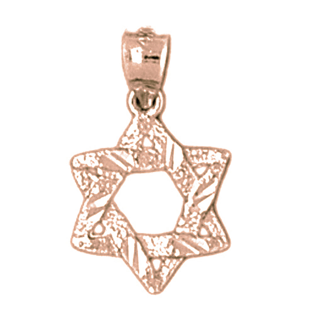 14K or 18K Gold Star of David Pendant