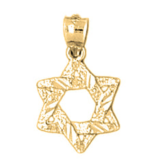 14K or 18K Gold Star of David Pendant