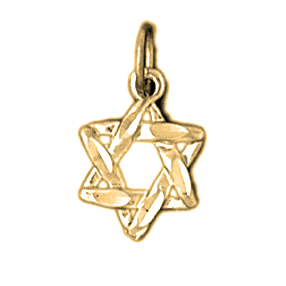 14K or 18K Gold Star of David Pendant