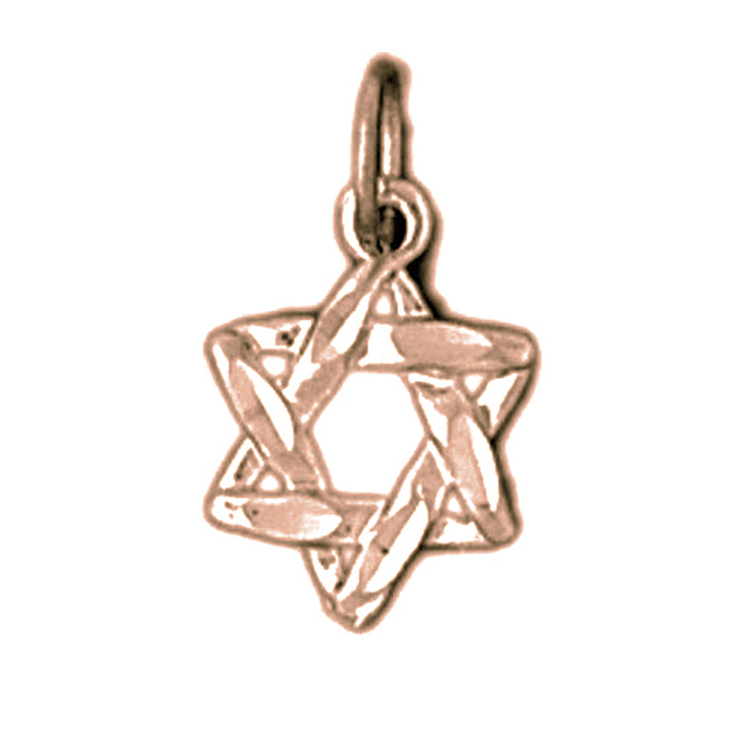 14K or 18K Gold Star of David Pendant