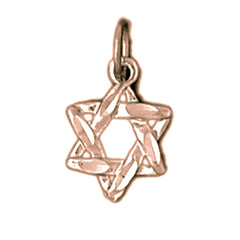 14K or 18K Gold Star of David Pendant