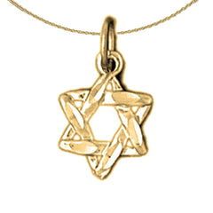 14K or 18K Gold Star of David Pendant