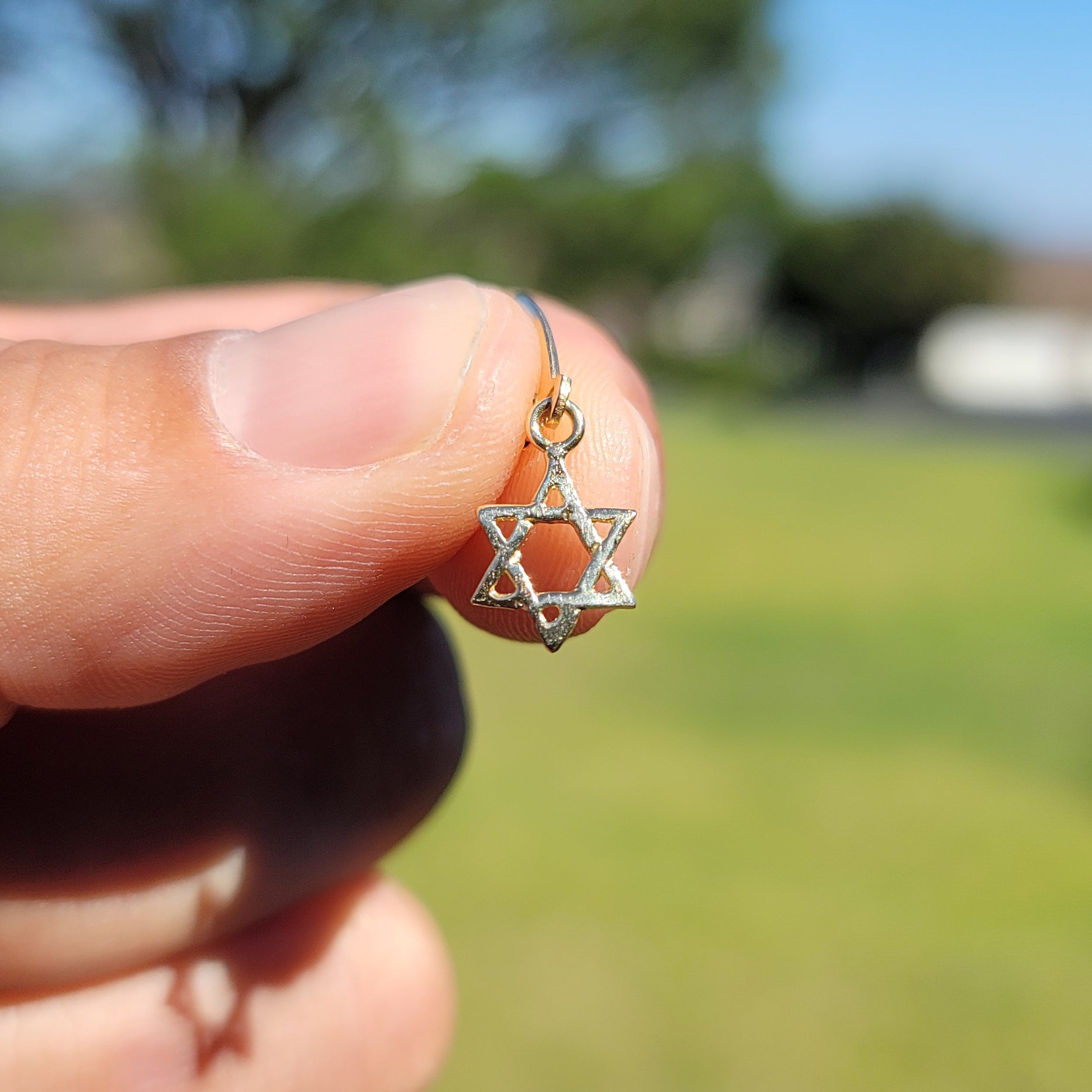 14K or 18K Gold Star of David Pendant