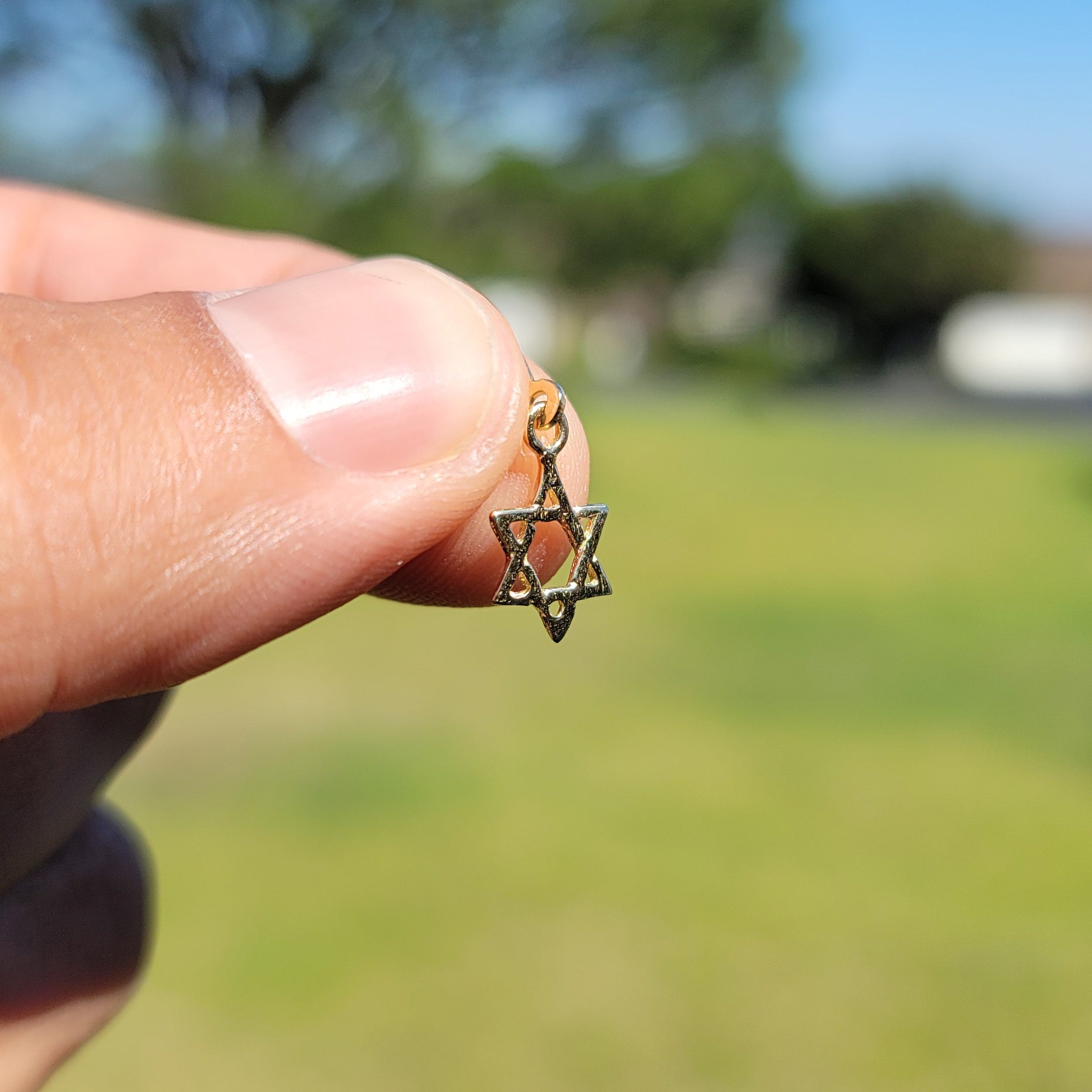 14K or 18K Gold Star of David Pendant