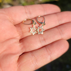 Colgante Estrella de David de Oro de 14K o 18K