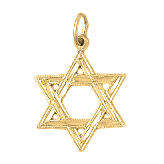 14K or 18K Gold Star of David Pendant