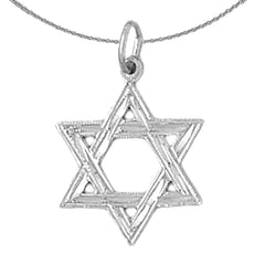 Colgante Estrella de David de Oro de 14K o 18K