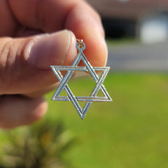 14K or 18K Gold Star of David Pendant