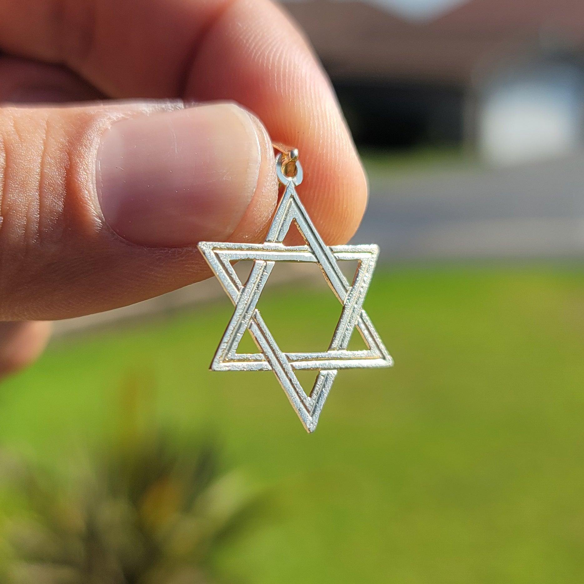 14K or 18K Gold Star of David Pendant