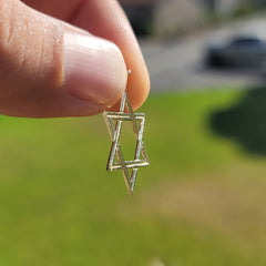 Colgante Estrella de David de Oro de 14K o 18K