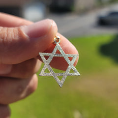 Colgante Estrella de David de Oro de 14K o 18K