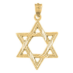 14K or 18K Gold Star of David Pendant