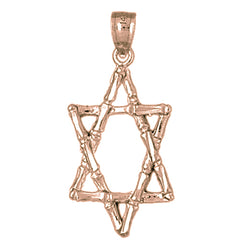 14K or 18K Gold Star of David Pendant
