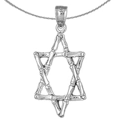 Colgante Estrella de David de Oro de 14K o 18K