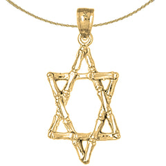 Colgante Estrella de David de Oro de 14K o 18K