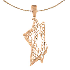 Colgante Estrella de David de Oro de 14K o 18K