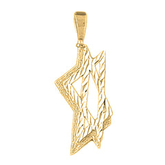 14K or 18K Gold Star of David Pendant