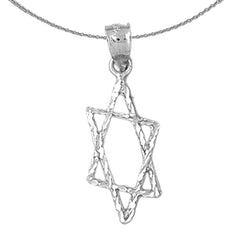 Colgante Estrella de David de Oro de 14K o 18K