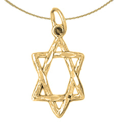 14K or 18K Gold Star of David Pendant